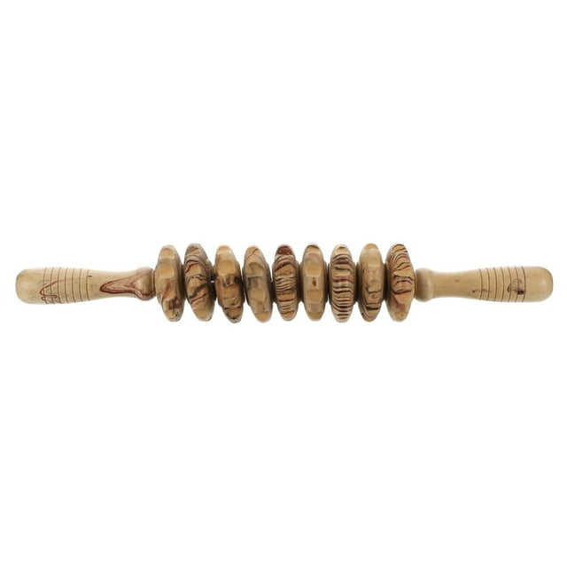1Pc Wooden Back Massage Roller Manual Massager Practical Belly Massage Tool