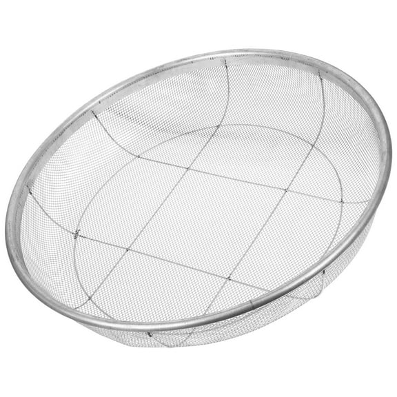 WHAMVOX  Metal Rocks Sifting Tool for Garden Steel Gardening Indoor Silver