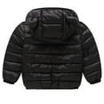 thumbnail image 5 of Esaierr 3PCS Toddler Baby Winter Down Coats Jacket + Down Vest Jacket + Down Pants Outfits Bear Hoods Outerwear Bear Light Solid Colour Zip Down Vest Tops set for Boys Girls 1-5Y, 5 of 5