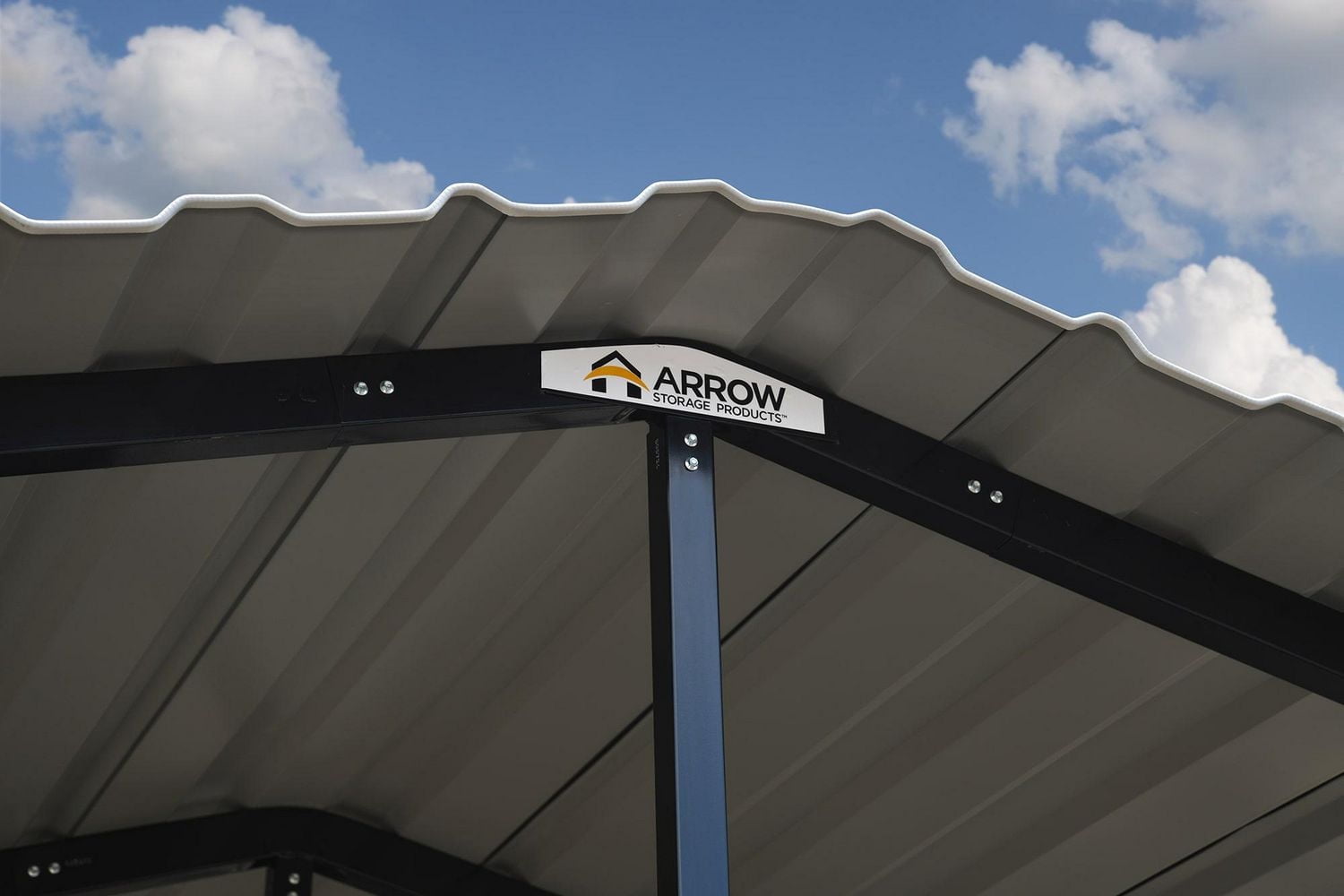Arrow Carport 20 ft. x 20 ft. x 9 ft. Eggshell