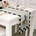 thumbnail image 2 of Easter Table Runners 13x70 Inches  Bunny Gnomes Linen Burlap Happy Easter Table Runners for Kitchen Holiday Party, 2 of 4