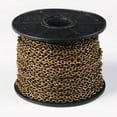 thumbnail image 2 of Iron Cable Chains Unwelded with Spool Oval Lead Free & Nickel Free Bronze 6.2x4.5x1.2mm, 2 of 2