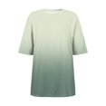 thumbnail image 5 of Women's Oversized Short Sleeve T-Shirt, Long Casual Loose Fit with Side Slits for Yoga, Sports & Summer - Breathable Cotton Blend Comfort Wear, 5 of 5