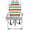 Rainbow Stripes, variant on GVN Beach Chair, Folding Reclining Camping Chairs,63*70*99cm Heightened Oxford Cloth Silver White Aluminum Tube Bearing 100kg Beach Chair Yellow