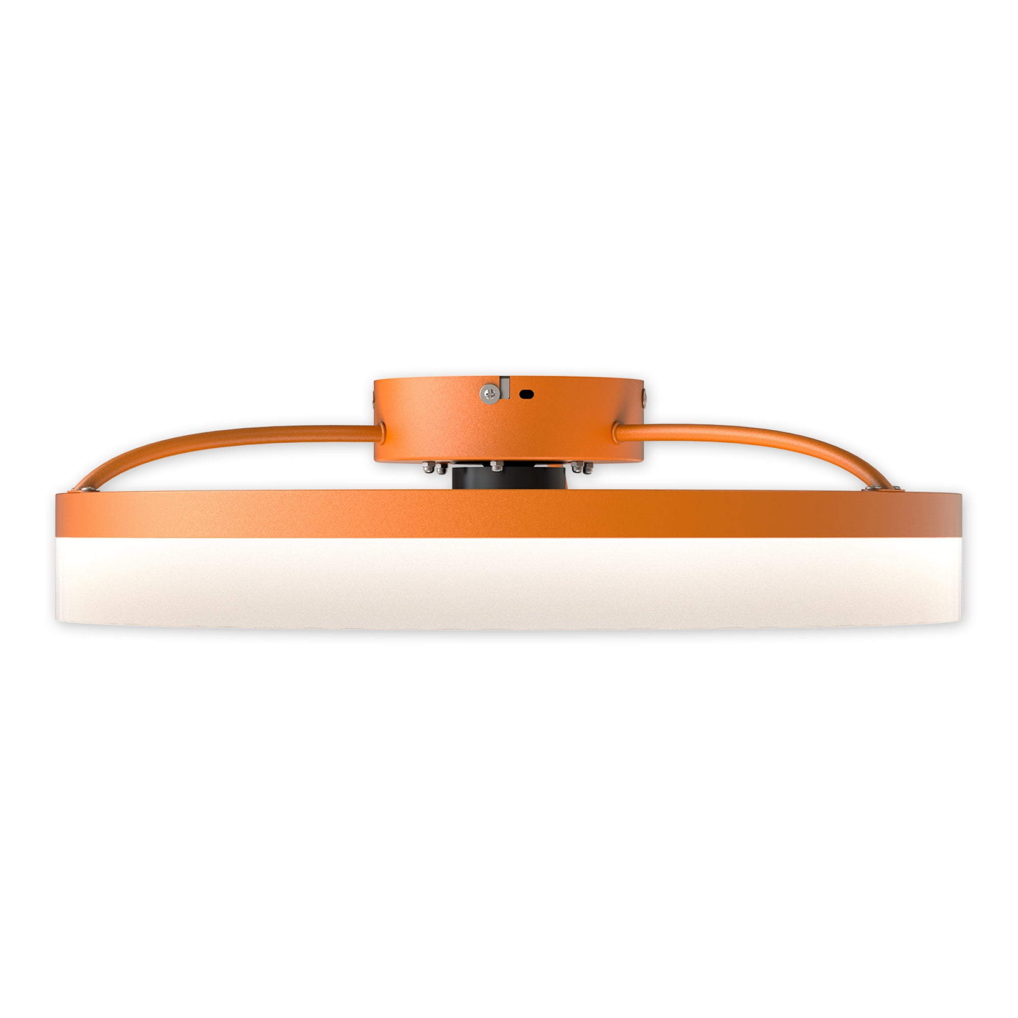 Leumius Ceiling Fans with Lights Dimmable LED Embedded Installation of Thin Modern Ceiling Fans or Bedroom, Kids Room, Study Room Light Orange