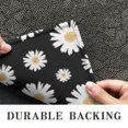 thumbnail image 6 of Black Daisy Flower Golden Centers Pattern Door Rugs,Washable Non Slip Door Mats Indoor,Decorative Door Mats,Entry Mat Indoor for Entrance,Bedroom,Kitchen,Bathroom,17"x30", 6 of 6