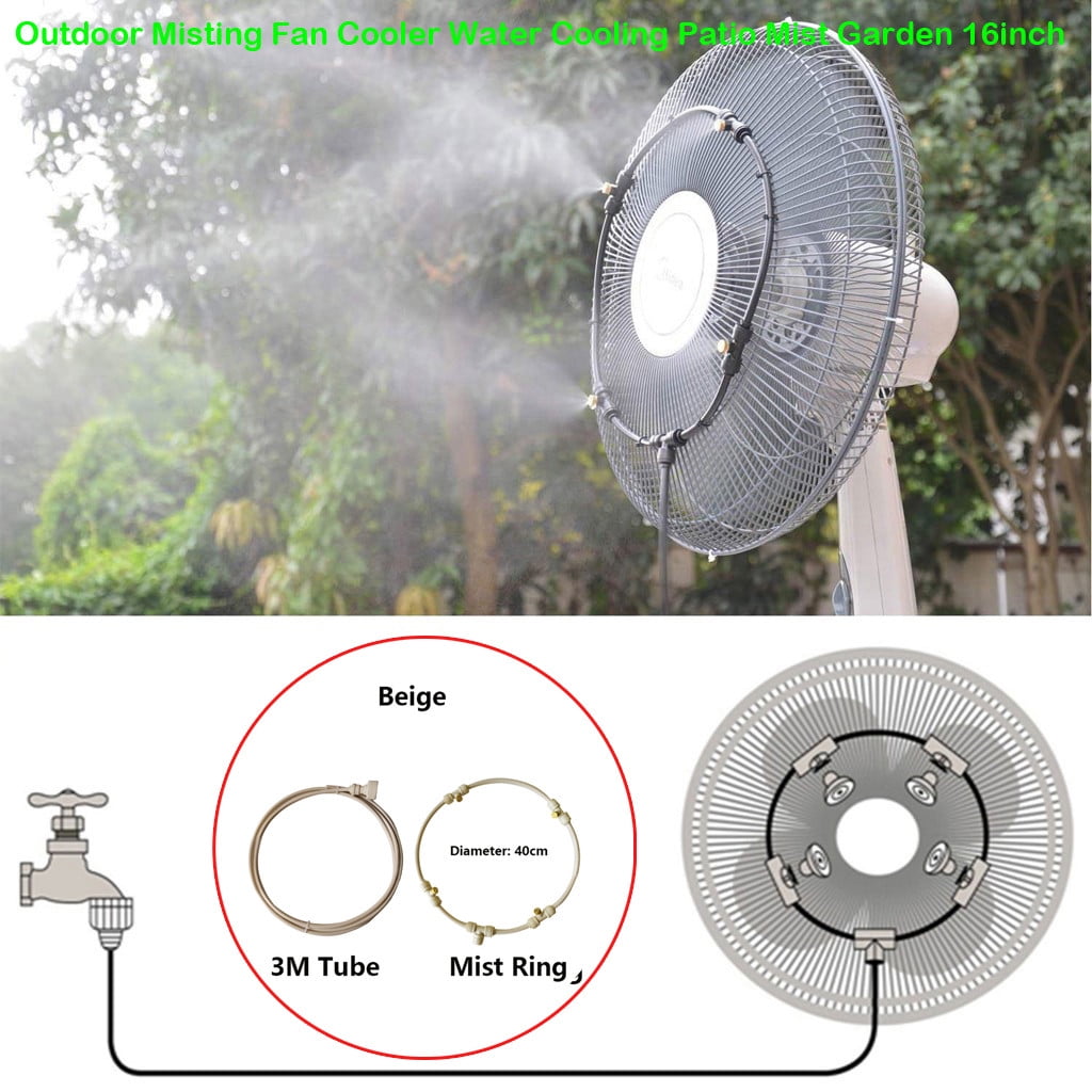 12/9/6/3 M Garden Misting System Fan Cooler Water Cooling Patio Kit Filter 
