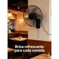 thumbnail image 3 of Ventilador de Pared de 16 Pulgadas para carreteras, con motor de cobre puro, velocidad del aire ajustable en 3 niveles y funcionamiento silencioso con oscilación, 3 of 6