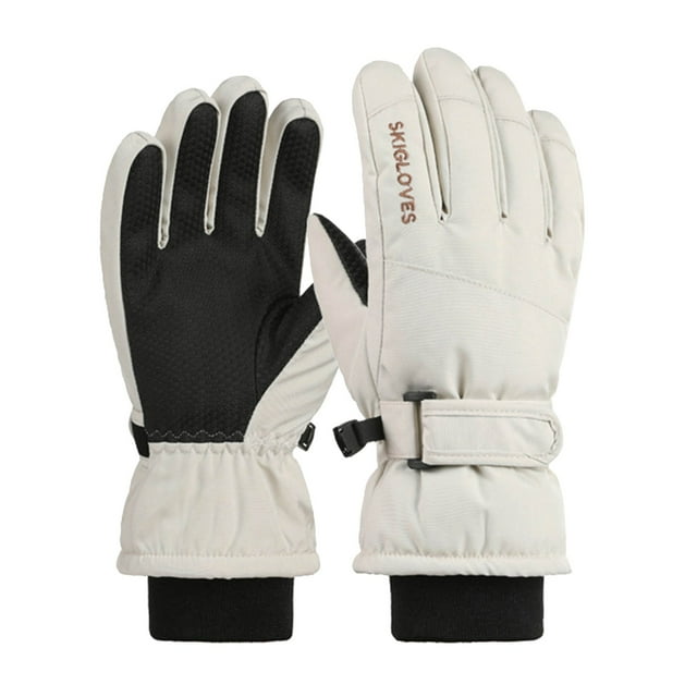 Dsscvnef Autumn and Winter Children's Warm Ski Gloves Winter Riding All Refers to Cold Children Sports Boys and Girls Non Screen Gloves Rubber Gloves Small Gloves Late