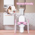 thumbnail image 5 of Raised Toilet Seat with Handles, Easily Adjust Width and Height Commode Chair for Toilet, 400 LBS Toilet Seat for Seniors, Disabled and Pregnant, Fit for Any Toilet and Space Saving, 5 of 6