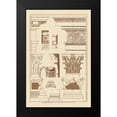 thumbnail image 2 of Buhlmann, J. 11x14 Black Modern Framed Museum Art Print Titled - Entablatures, Capitals and Bases, 2 of 5