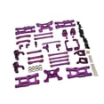 thumbnail image 1 of Tazas de dirección del brazo trasero delantero RC, varilla de conexión, Kits de piezas de coche RC, pieza de actualización resistente para accesorios púrpura, 1 of 9