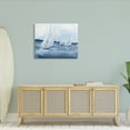 thumbnail image 2 of Stupell Industries White Sailboats Coasting Ocean Waters Blue Tide, 40 x 30,Design by Chris Paschke, 2 of 7
