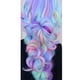 thumbnail image 4 of 3 piezas de cabello sintético trenzado gigante marrón ombré de 24 pulgadas y 100 g de cabello Kanekalon (púrpura, azul, rosa y verde), 4 of 4