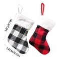 thumbnail image 3 of Veeogra Grande Vente, Bas de Noël, Ornements de Noël Rouges, 24 Pcs Chaussettes de Noël Pendentif Sac Cadeau Décoration de Noël Fournitures Noir et Rouge Petites Chaussettes de Noël, Décorations de Noël, 3 of 9