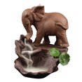 thumbnail image 1 of Incense Holder, Ceramic Backflow Incense Holder Elephant Shape  for Meditaion Room, 1 of 8