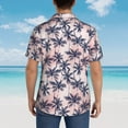 thumbnail image 6 of Balery Tropics Palm Trees Print Men's Hawaiian Shirts Short Sleeve Beach Shirt Relaxed Fit Vacation Button Down Shirts-X-Large, 6 of 9