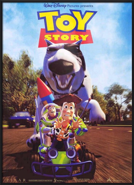 Framed Pixar Door Movie Poster Buzz Lightyear & Woody Details about   Toy Story 