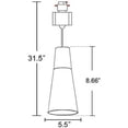 thumbnail image 2 of FSLiving Remote Control Pendant Light 3 Lights J-Type Track Pendant Lamps Scandinavian Style Pendant Lights for Kitchen Hanging Lamp Modern Wood and Aluminium Light Customizable - Green, 2 of 7