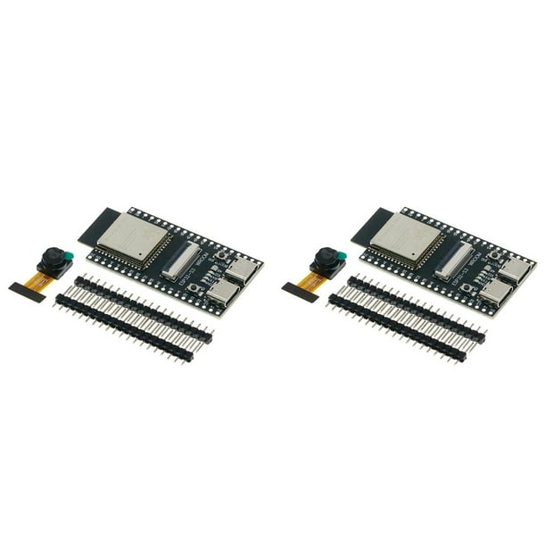 2X Placa de Desarrollo de Cámara ESP32-S3 WROOM N16R8 Módulo de Cámara Bluetooth WiFi Integrado Módulo ESP32-S3-WROOM-1 N16R8 con OV2640