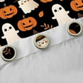 thumbnail image 4 of jejeloiu Halloween Ghost Black Out Curtains,Funny Cartoon Pumpkin Curtains Pack of 2 (42x63 Each),Rustic Leaves Bedroom Curtains For Child,Luxury Bedroom Decor, 4 of 6