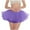 Purple, variant on Elainilye Fashion Womens Ballet Skirt Pleated Gauze Short Skirt Adult Dancing Skirt Gauze Dress Tutu Skirt,Black