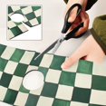 thumbnail image 6 of Yayeee Faucet Mat for Kitchen Sink 14.7" Diatomite Long Splash Guard Pad, Green and White Plaid Pattern, 6 of 7