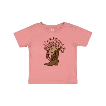 

Inktastic Cowgirl Rodeo Western Boot Gift Baby Girl T-Shirt