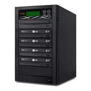 Bestduplicator 4Target 24x SATA DVD Disc Duplicator, Computer Built-in LG Burner, ESC and ENT Key, Black