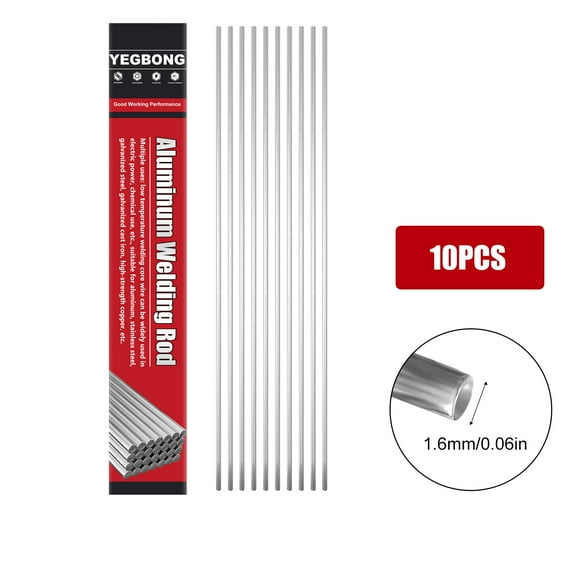 Aluminum welding rods, low-temperature aluminum flux-cored welding rods, welding torches for repairing stainless steel aluminum