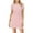 Pink, variant on Maternity Dress Summer Striped Print Drop Shoulder Mid-Length Dress Casual Slim Fit Short Sleeve Ruffle Flowy Sundress Pregnancy Clothes