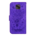 thumbnail image 3 of Wallet Case For Motorola Moto G Power 2021, Butterfly Embossed & Cute Flower Patterned PU Leather Magnetic Clasp Flip Stand Card Slots Kickstand with Hand Strap Shockproof Cover,
Purple, 3 of 8