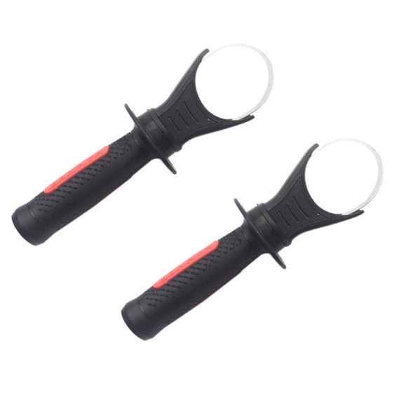 2X Hammer Drill Handle Plastic Side Front Auxiliary Handle for 26 Tools Drill Replacement Plastic Side Handle