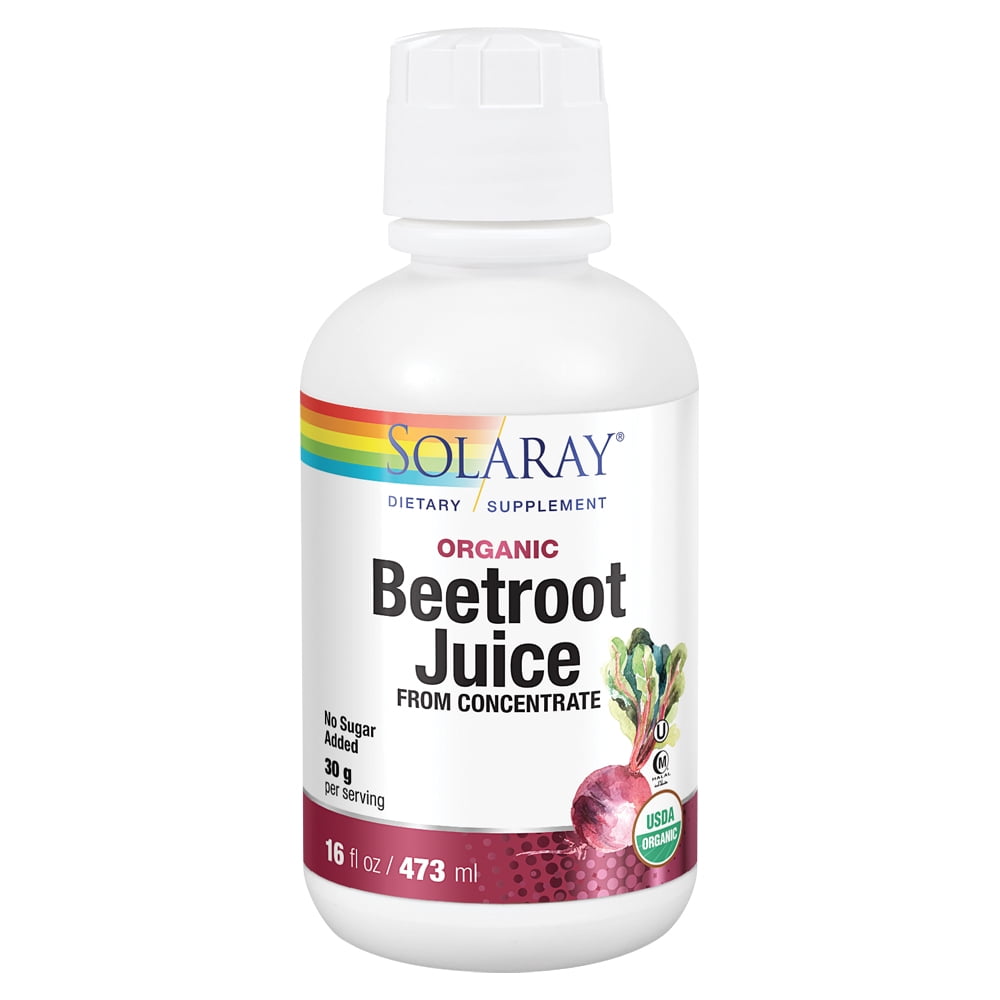 Solaray Organic Beetroot Juice from Concentrate Supports Healthy