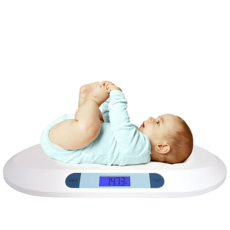 Smart Weigh Comfort Baby Scale Digital With Large Backlit Lcd Display, 3 Weighin