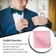 thumbnail image 5 of Sonducket Pañuelo masculino Ropa a juego Poliéster hecho a mano Toalla de mano pequeña Suministros Accesorios Bolsillo Cuadrado Celebración Accesorios de disfraces Rosado, 5 of 6