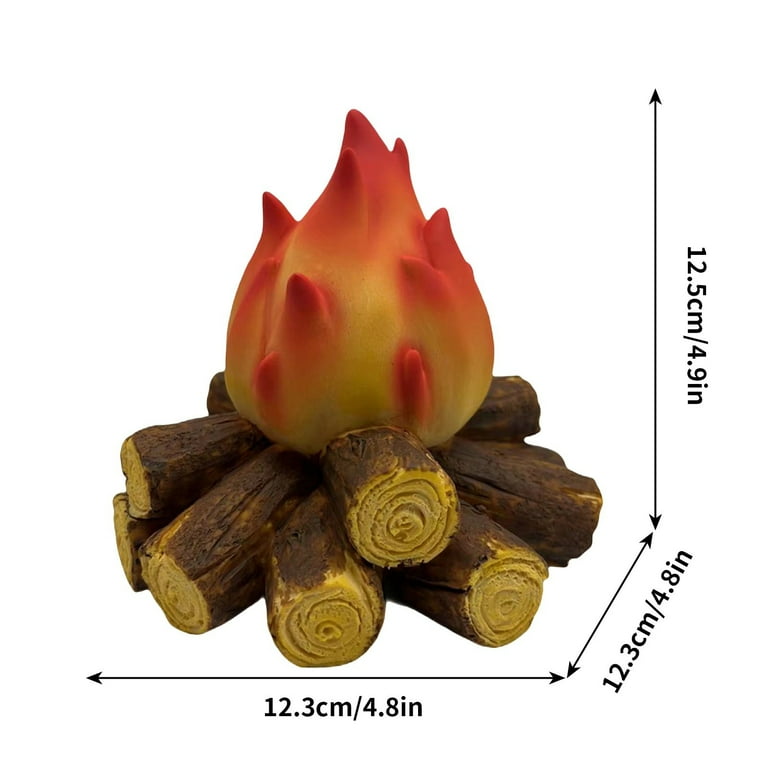 Wadada Fake Campfire Night Light, 3D LED Fake Fire Pit Firewood