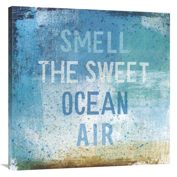 Global Gallery's 'Beachscape Abstract II' By Michael Mullan Stretched Canvas Wall Art