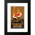 thumbnail image 2 of W.G. Sesser 11x14 Black Modern Framed Museum Art Print Titled - They Fight for You - Protect Them Help the Red Cross Raise $100,000,000 at once (1917), 2 of 5