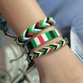 thumbnail image 3 of NANAHuang Palestine Flag Bracelet, Protection and Lucky Braided String Bracelet, Woven Tibetan Wrist Wrap Bracelet, Boho Style Rope Bracelet for Women, Men, Gift Bracelet, 3 of 7
