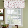 thumbnail image 3 of 2 Pack Valances for Window, Pink Coral Coastal Short Curtains for Kitchen Bedroom Living Room, Nautical Summer Beach Ocean Sea Rod Pocket Small Window Treatment Valance Drapes 60 x 18 Inch, 3 of 8