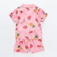 thumbnail image 4 of Gubotare Toddler Pajamas Summer Girl Girls Pajamas Short Sets 2 Piece Summer Sleepwear for Kids (Red,Size 4-5 Years), 4 of 4