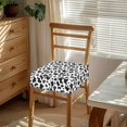 thumbnail image 3 of HELLHERO Cow Print Seat Covers for Dining Room Chairs, Protective Dining Room Seat Cover Protector, Kitchen Chair Covers Removable, 3 of 7