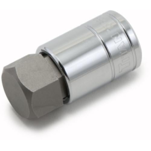 Titan 15670 Hex Bit Socket, 1/2" Drive, 1", Chrome