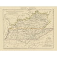 thumbnail image 2 of Westermann 14x12 Black Ornate Wood Framed with Double Matting Museum Art Print Titled - Kentucky, Tennessee - Westermann 1854, 2 of 4