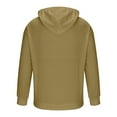 thumbnail image 4 of qucoqpe Men's Casual Loose Fitting Hoodie Pullover Sweatshirt with Drawstring Hood Comfortable Soft Fleece Sporty Streetwear Tops, 4 of 5