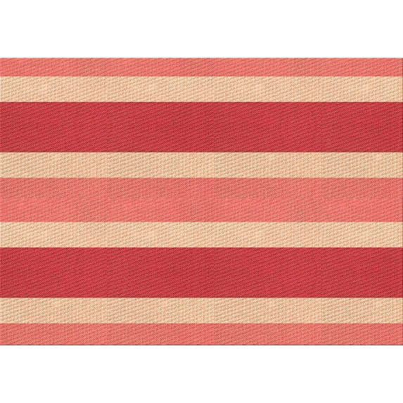 Ahgly Company Machine Washable Indoor Rectangle Transitional Light Salmon Rose Pink Area Rugs, 2' x 4'