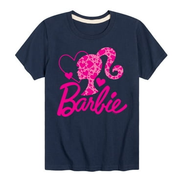 Barbie - Barbie Logo Hearts - Toddler And Youth Short Sleeve Graphic T-Shirt