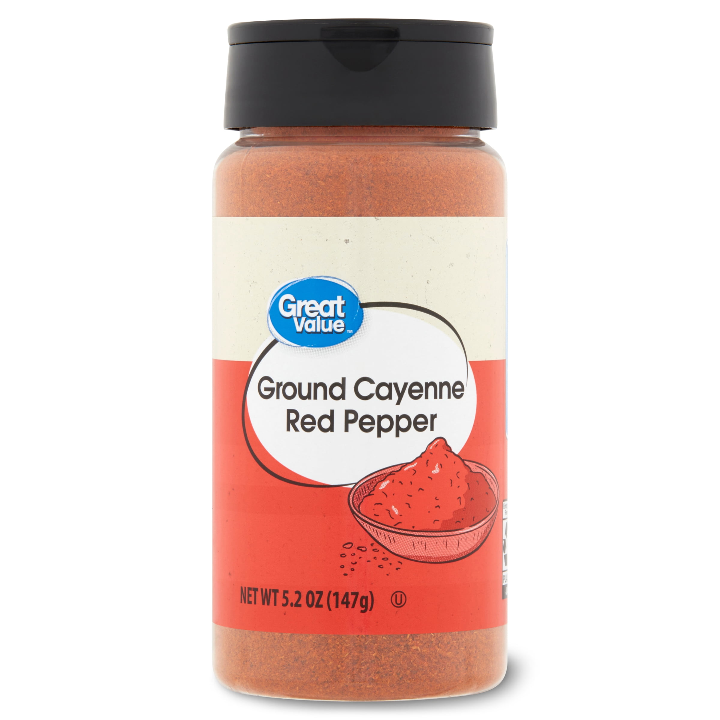 Great Value Ground Cayenne Red Pepper, 5.2 oz