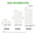 thumbnail image 2 of Polyethylene And Nylon Picture Hanging Strips, Damage Free Strong Adhesion for Indoor Outdoor Use, Suitable for Smooth Surfaces, Easy Application, 36 Pairs (72 Strips), 2 of 5